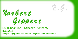 norbert gippert business card